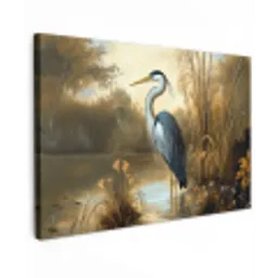 Reiger - Water - Planten canvas 2cm klein -z3d