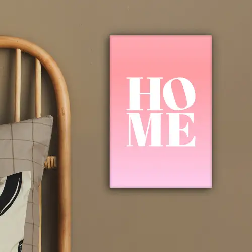 Home - Letters - Groot - Roze canvas 2cm klein -sfeer3