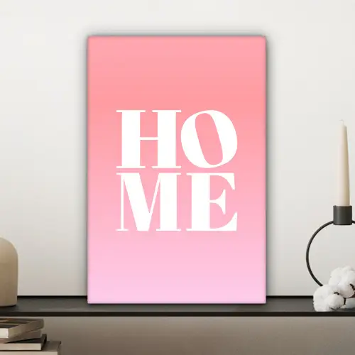 Home - Letters - Groot - Roze canvas 2cm klein -sfeer6