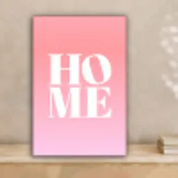Home - Letters - Groot - Roze canvas 2cm klein -sfeer1