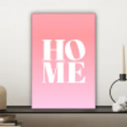Home - Letters - Groot - Roze canvas 2cm klein -sfeer6