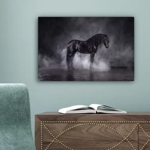 Paard - Magisch - Zwart canvas 2cm klein -sfeer4