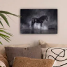 Paard - Magisch - Zwart canvas 2cm klein -sfeer1