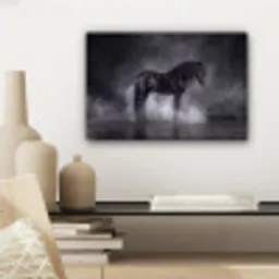 Paard - Magisch - Zwart canvas 2cm klein -sfeer6