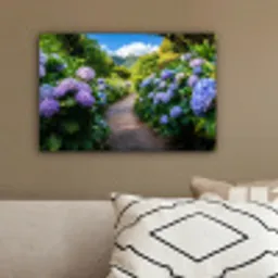 Hortsensia - Pad - Bloemen canvas 2cm klein -sfeer3