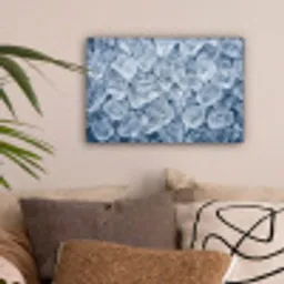 Ijsblokjes - Water - Blauw canvas 2cm klein -sfeer1