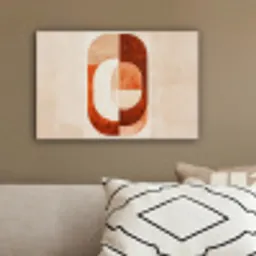 Illustratie - Abstract - Vormen - Rood canvas 2cm klein -sfeer3