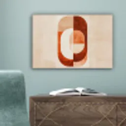Illustratie - Abstract - Vormen - Rood canvas 2cm klein -sfeer4