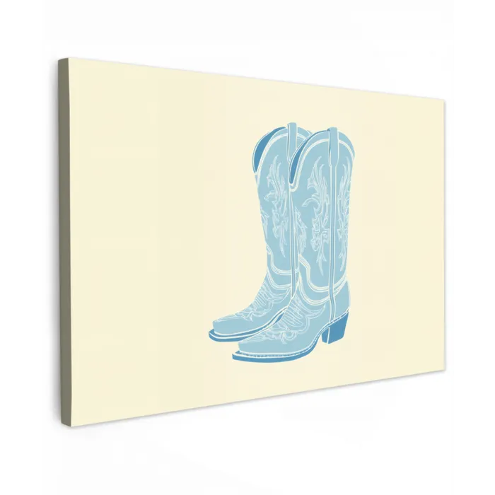 Illustratie - Cowboylaarzen - Patroon canvas 2cm klein -z3d