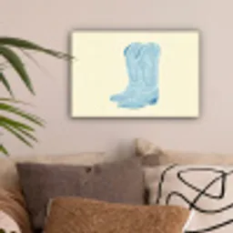 Illustratie - Cowboylaarzen - Patroon canvas 2cm klein -sfeer1