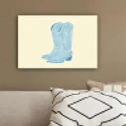 Illustratie - Cowboylaarzen - Patroon canvas 2cm klein -sfeer3