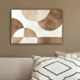 Snijdende cirkels - Overlappende vlakken canvas 2cm klein -sfeer3