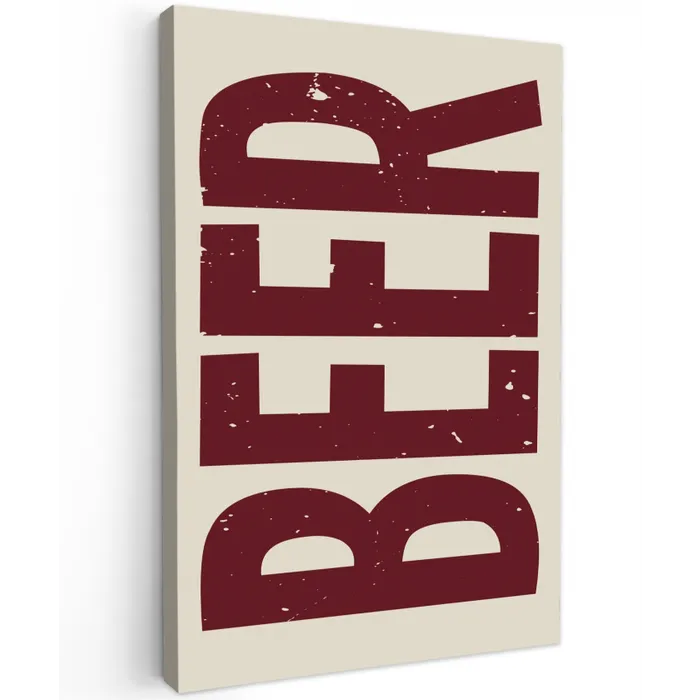 Japandi - Beer - Red - Retro canvas 2cm klein -z3d