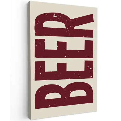 Japandi - Beer - Red - Retro canvas 2cm klein -z3d