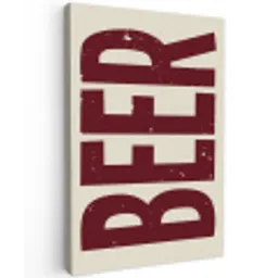 Japandi - Beer - Red - Retro canvas 2cm klein -z3d