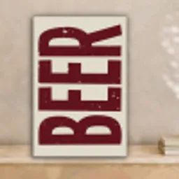 Japandi - Beer - Red - Retro canvas 2cm klein -sfeer1