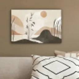 Japandi - Landschap - Beige canvas 2cm klein -sfeer3