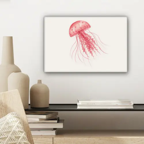 Kwal - Tentakels - Roze canvas 2cm klein -sfeer6