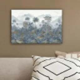 Jungle - Landschap - Blauw canvas 2cm klein -sfeer3