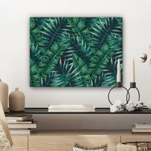 Jungle - Bladeren - Tropical canvas 2cm klein -sfeer6