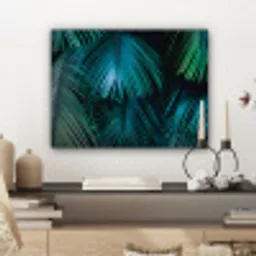Inductie mat - Jungle - Inductie beschermer - Palmblad - Natuur canvas 2cm klein -sfeer6