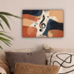 Sleutel - G - Abstract - Beige canvas 2cm klein -sfeer1
