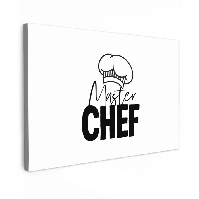 Keuken - Koken - Bakken - Chef - Master Chef - Kok - Tekst canvas 2cm klein -z3d