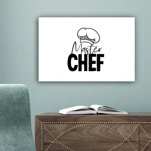 Keuken - Koken - Bakken - Chef - Master Chef - Kok - Tekst canvas 2cm klein -sfeer4