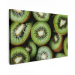 Kiwi - Fruit - Groen canvas 2cm klein -z3d
