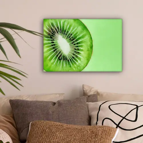 Kiwi - Groen - Fris canvas 2cm klein -sfeer1