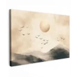 Landschap - Japandi - vogel canvas 2cm klein -z3d