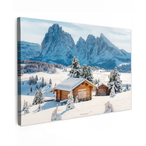 Landschap - Winter - Sneeuw canvas 2cm klein -z3d