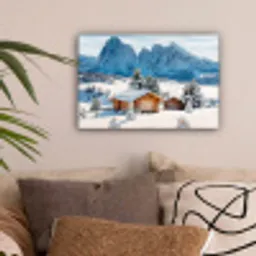 Landschap - Winter - Sneeuw canvas 2cm klein -sfeer1