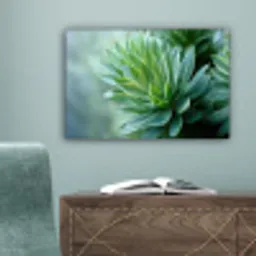 Blad - Plant - Groen - Textuur canvas 2cm klein -sfeer4