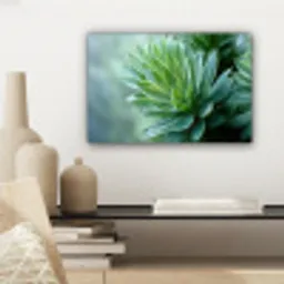 Blad - Plant - Groen - Textuur canvas 2cm klein -sfeer6