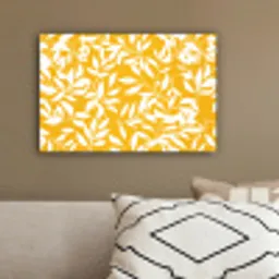 Bladeren - Takken - Geel canvas 2cm klein -sfeer3