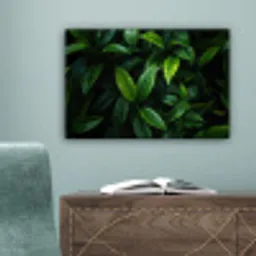 Bladeren - Regendruppels - Licht - Groen canvas 2cm klein -sfeer4