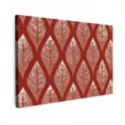 Bladeren - Rood - Elegant canvas 2cm klein -z3d