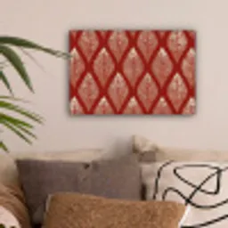 Bladeren - Rood - Elegant canvas 2cm klein -sfeer1