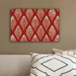 Bladeren - Rood - Elegant canvas 2cm klein -sfeer3