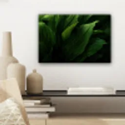 Bladeren - Schaduw - Groen - Textuur canvas 2cm klein -sfeer6