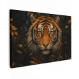 Bladeren - Tijger - Oranje canvas 2cm klein -z3d