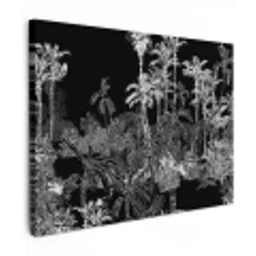 Bladeren -  Inductie beschermer - Bomen - Inductie mat - Jungle canvas 2cm klein -z3d