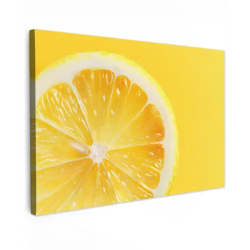Citroen - Geel - Zonnig canvas 2cm klein -z3d