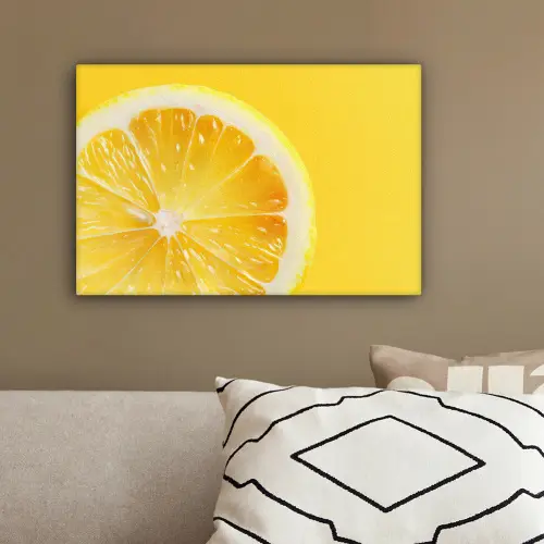 Citroen - Geel - Zonnig canvas 2cm klein -sfeer3