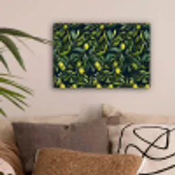 Citroenen - Bladeren - Natuurlijk canvas 2cm klein -sfeer1