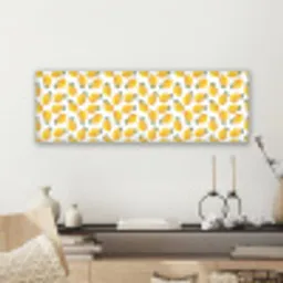 Citroenen - Wit - Bloemen - Patroon canvas 2cm klein 828 -sfeer6