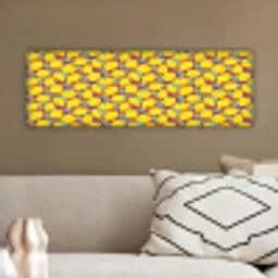 Citroenen - Geel - Stippen - Oranje canvas 2cm klein 828 -sfeer3