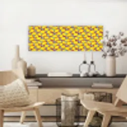 Citroenen - Geel - Stippen - Oranje canvas 2cm klein 828 -sfeer6