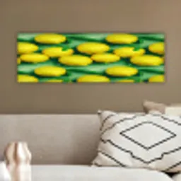 Citroenen - Geel - Groen - Druppels canvas 2cm klein 828 -sfeer3
